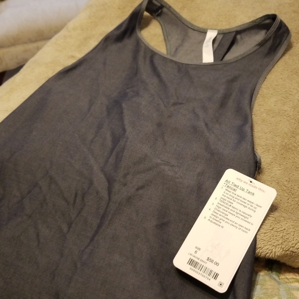 Tank with open back cotton